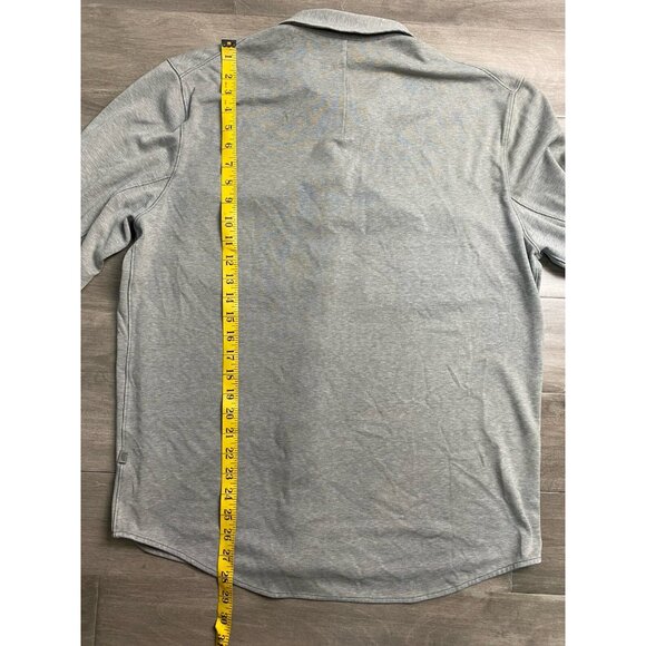 Lululemon Soft Knit Snap Overshirt Men's Long Sleeve Layer Active Gray XL Shirt - Picture 5 of 10